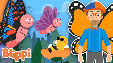 Blippi Butterfly Song! | Kids Songs & Nursery Rhymes | Educational Videos for Toddlers