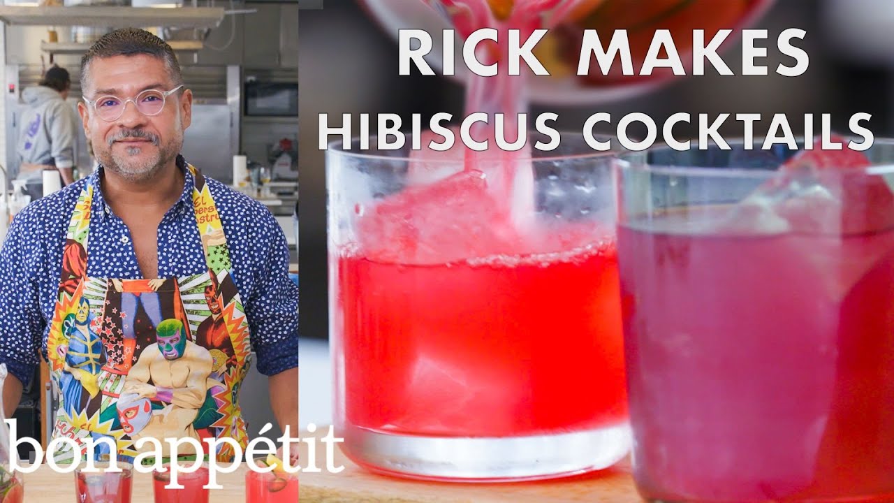 Rick Makes a Hibiscus Cocktail   From the Test Kitchen   Bon Apptit