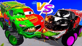 Lightning Mcqueen Hulk Vs Alien Symbiote New Mods For Beamng.drive