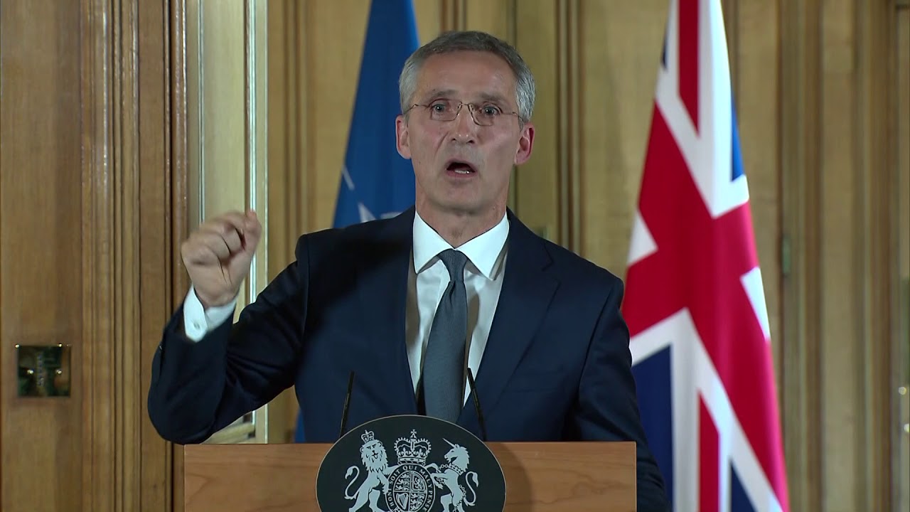 NATO Secretary General, Press Conference with UK Prime Minister Theresa May, 21 JUN 2018 YouTube