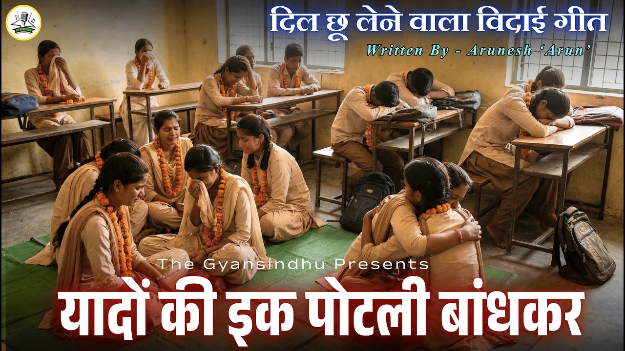 स्कूल विदाई गीत Heart-touching School College bidayi geet Sad Farewell Song यादों की इक पोटली बांधकर