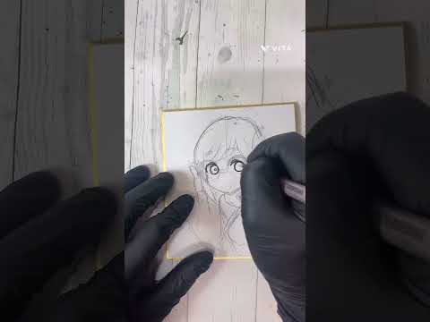 【都市伝説解体センター】あざみーをサインペンとアクリル絵の具で描いた　#都市伝説解体センター #イラストメイキング #アクリル絵の具 #アナログイラスト
