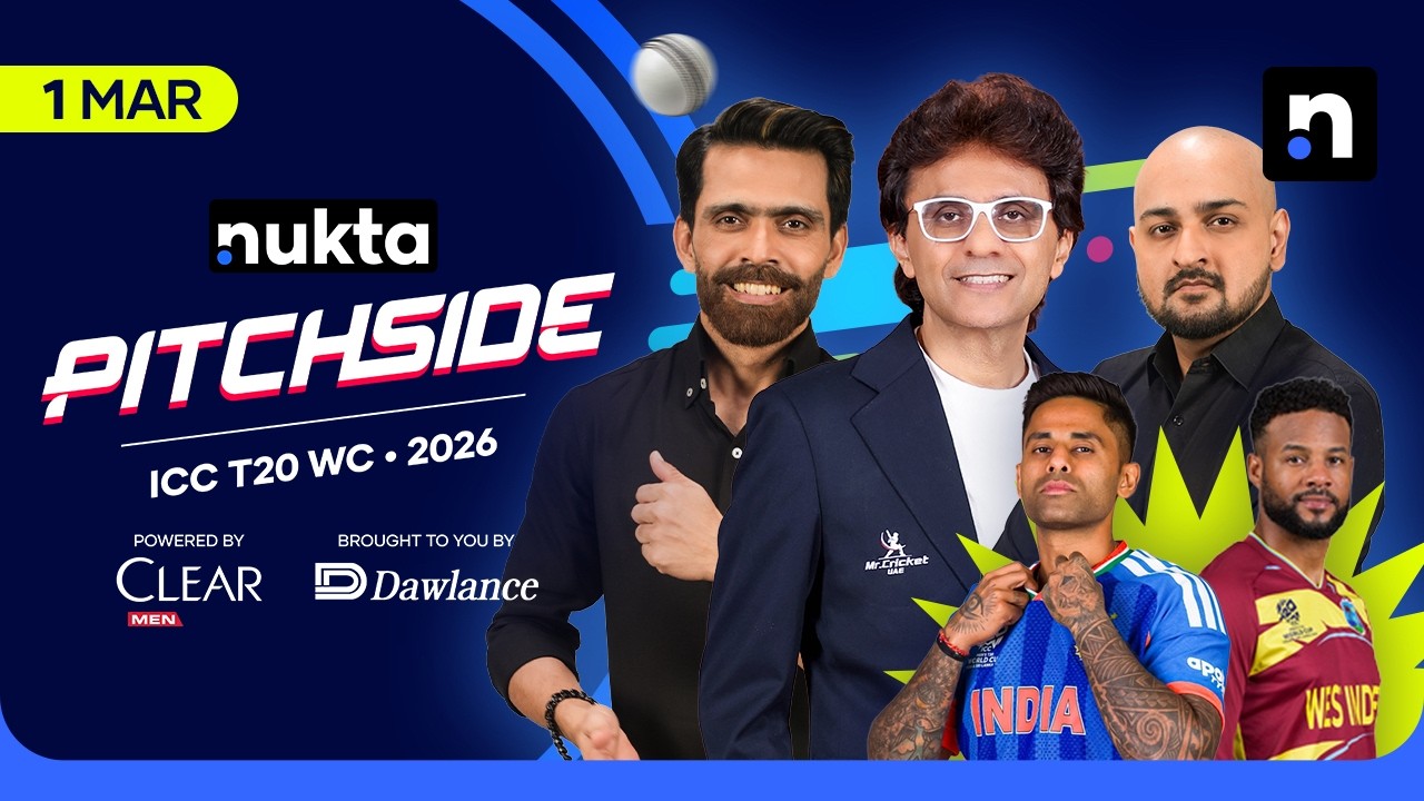 LIVE: ICC T20 WC 2026 | IND vs WI Post Match Analysis Ft. Fawad Alam | Nukta Pitchside