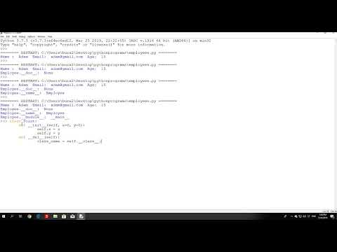 9.2 - Object Oriented Programming - Built In Class Attributes.