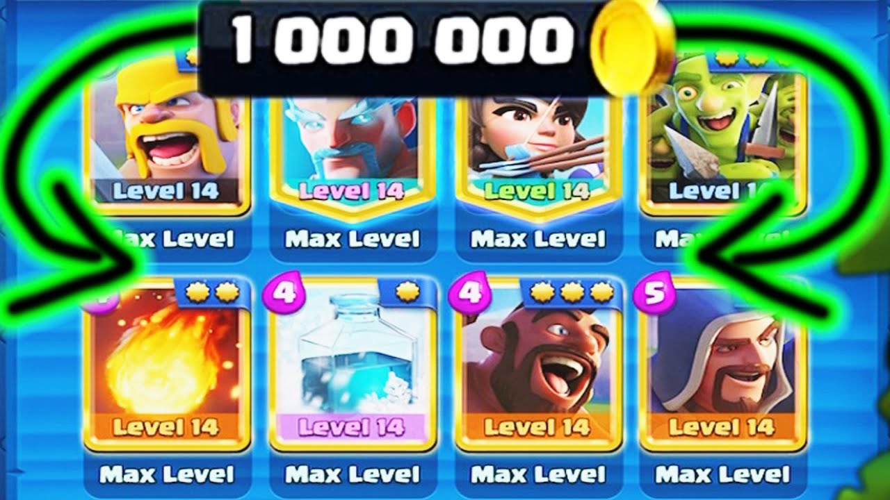 MAXUJEM SVOJ DECK ZA MILIÓN ZLATA! - Clash Royale