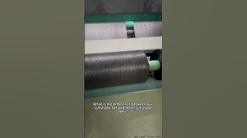 Actual shot of the sunshade net production process# #shadenet #shade #sunshades