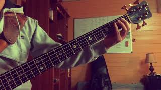 Video thumbnail of "El General -  Rica y Apretadita Bassline Cover"