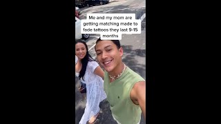 Come get matching Ephemeral Tattoos with TikTok icon Kenneth Pabon and his mom!
