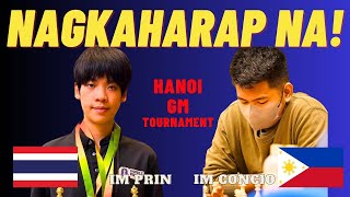 PHILIPPINES vs THAILAND! Sino ang makakakuha ng GM title?  Prin vs Concio! Hanoi GM tournament