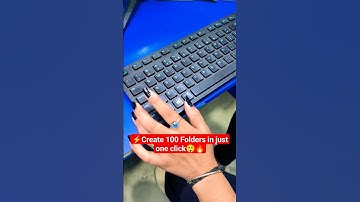 Create 100 Folders in just one click🔥😲 #shorts #viral #shortvideo #computer