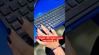 Create 100 Folders in just one click🔥😲 #shorts #viral #shortvideo #computer screenshot 4