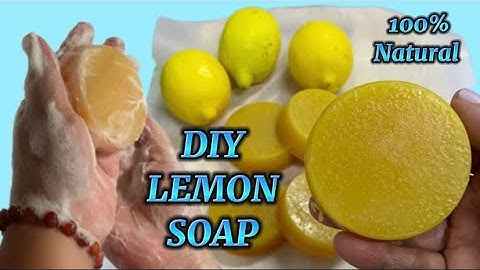 HOW I MAKE HOMEMADE LEMON SOAP TO REMOVE STUBBORN PIGMENTATION #diy#organic