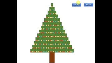 Cách tạo cây thông Noel nhấp nháy đèn