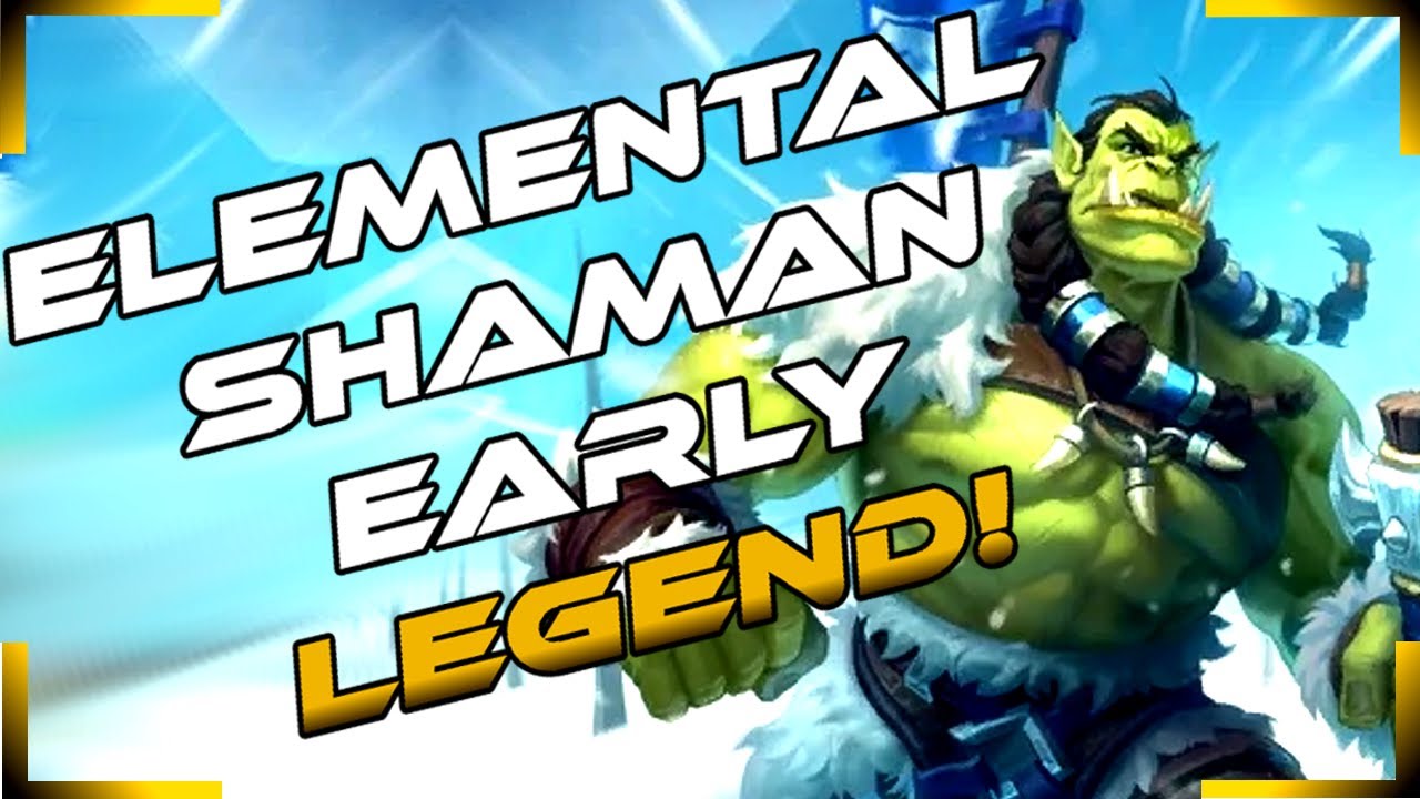 Early legend with Elemental Shaman - Forged in the Barrens - Wailing Caverns - Hearthstone 2021