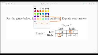Game Theory problem with multiple Nash equilibria