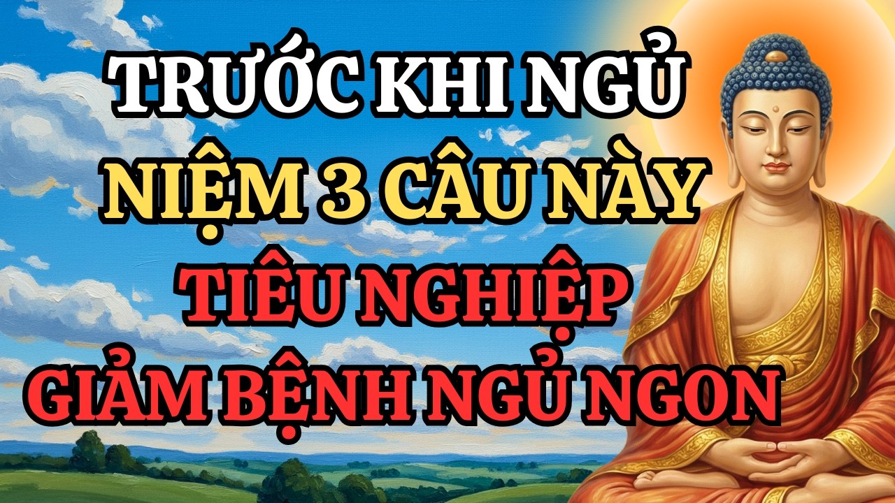 Ai Đang Niệm Phật Trước Khi Ngủ - Niệm 3 Câu Này Tiêu Nghiệp Giảm Bệnh Ngủ Ngon