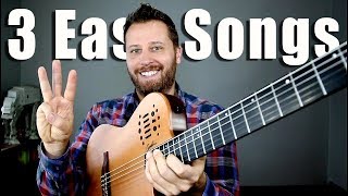 Video thumbnail of "3 EASY Classical Guitar Songs! - With TAB!"