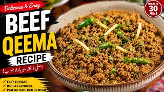 Beef Qeema Recipe #BeefQeema#QeemaRecipe#DesiFood#PakistaniCuisine#HomemadeQeema#FoodLovers