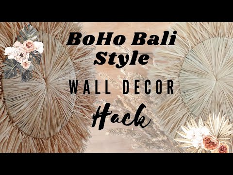 WALL ART WEEK - Cheap & Easy BOHO BALI Style Round Wall Décor! *HACK*