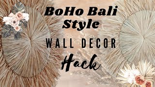 WALL ART WEEK - Cheap & Easy BOHO BALI Style Round Wall Décor! *HACK*