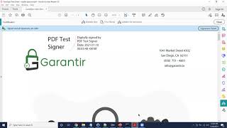 Garantir GaraSign - Document Signing Demo Video