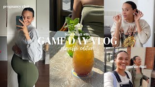 GAME DAY VLOG - PLAYOFFS | overseas basketball wife life, my pregnancy announcement, mini haul