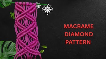 Macrame diamond design #diy #macramedesigns#tutorial #handmade #wallhanging #walldecor#macrameknots 