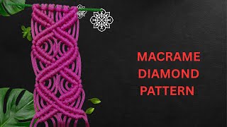 Macrame diamond design #diy #macramedesigns#tutorial #handmade #wallhanging #walldecor#macrameknots
