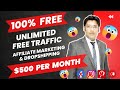 $500 Per Day | Top 5 Social Media Platforms | USA Free Traffic for Affiliate Marketing, Dropshipping