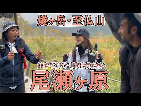 【尾瀬ヶ原】燧ヶ岳・至仏山テント泊登山2泊3日～尾瀬小屋2泊3日【白い虹・おこじょ・ベニテングダケ】