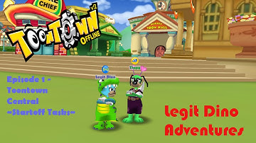 Toontown Offline v2 - Legit Dino Adventures - Episode One - Toontown Central ~Noob Toontasks~
