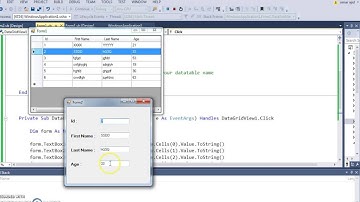 VB.NET - DataGridView Show Selected Row Data In Another Form Using Visual Basic .Net  [ + code ]