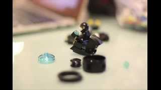 Timelapse building LEGO Tron Legacy Lightcycle