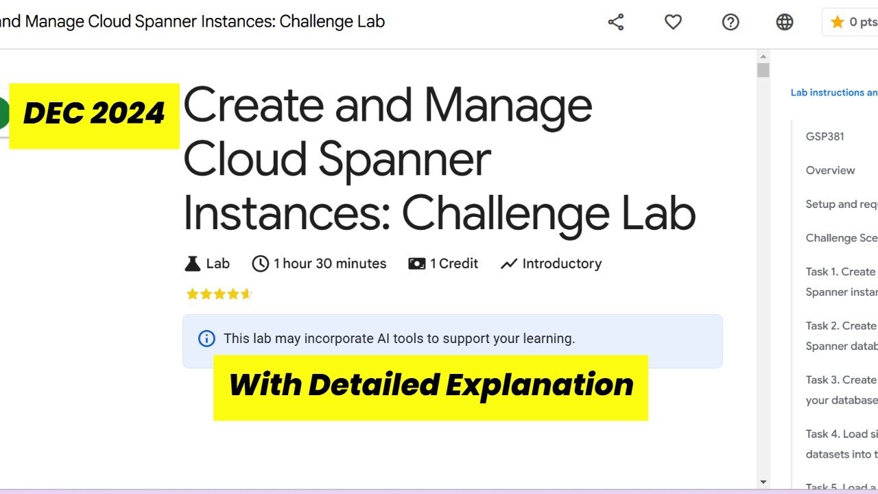 Create and Manage Cloud Spanner Instances Challenge Lab | GCP Handson with Detailed Explanation
