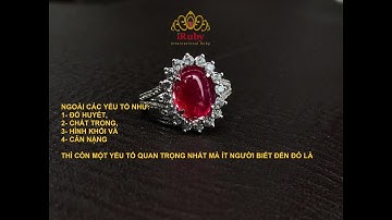 Ruby Đỏ huyết chất Facet là như thế nào? Nhẫn nữ siêu vip của Vân Anh Germany - IRUBY