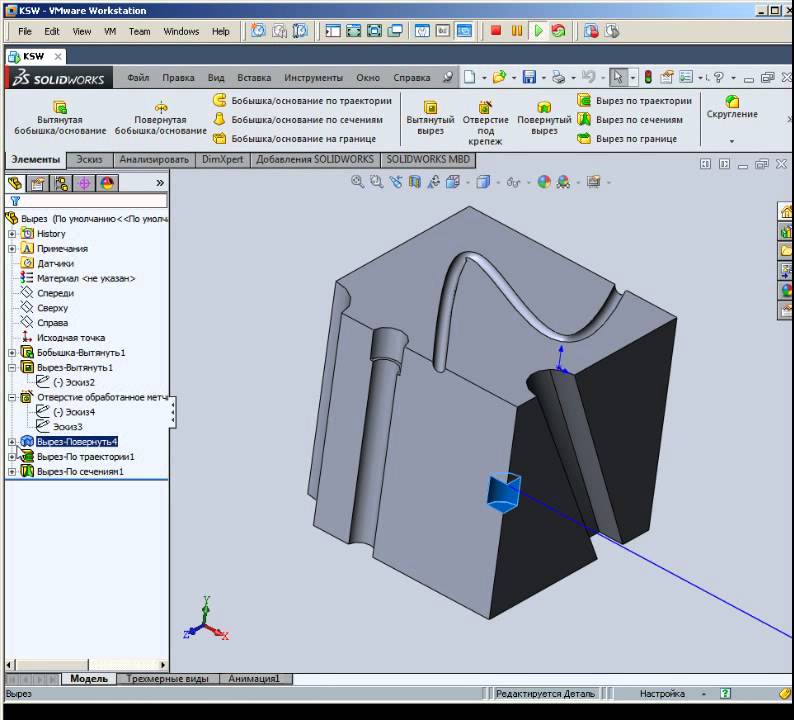 Solidworks отверстия