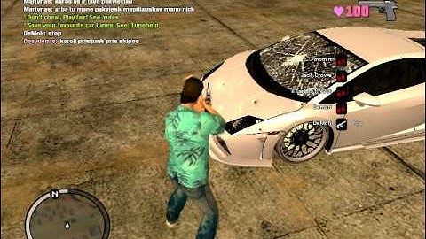 gta samp bullet holes + ragdoll car jump out