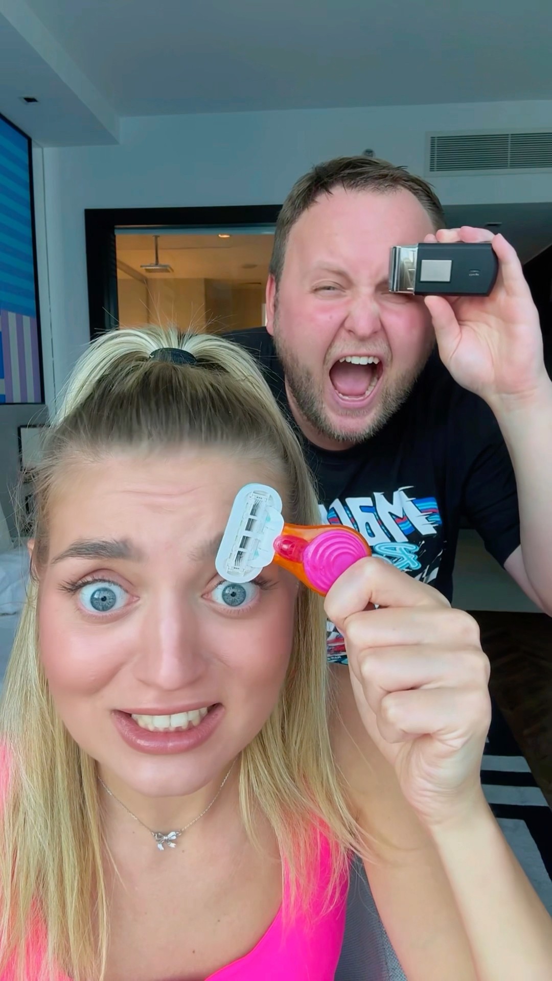 Prank? Who actually shaved eyebrow??