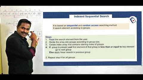 Index Sequential Search in Data Structures