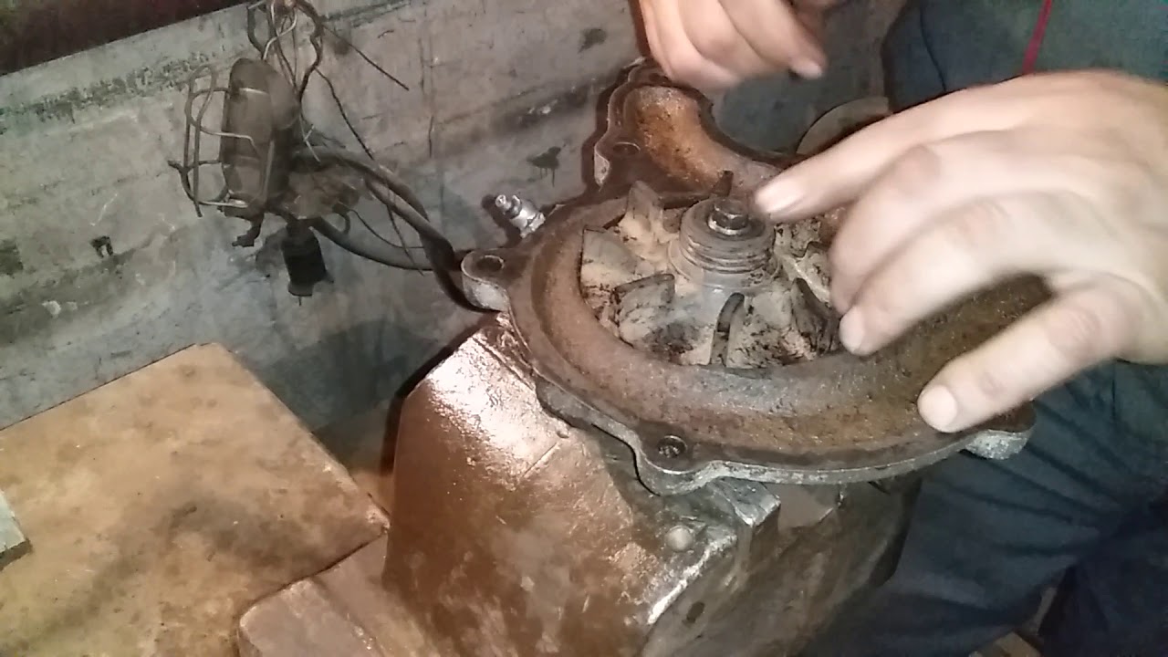 замена помпы на газ 66