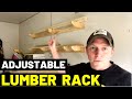 ADJUSTABLE LUMBER RACK!! (French Cleat System--Fully Adjustable Lumber Storage / Wood Rack)