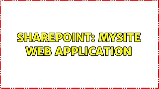 Sharepoint: Mysite web application screenshot 5