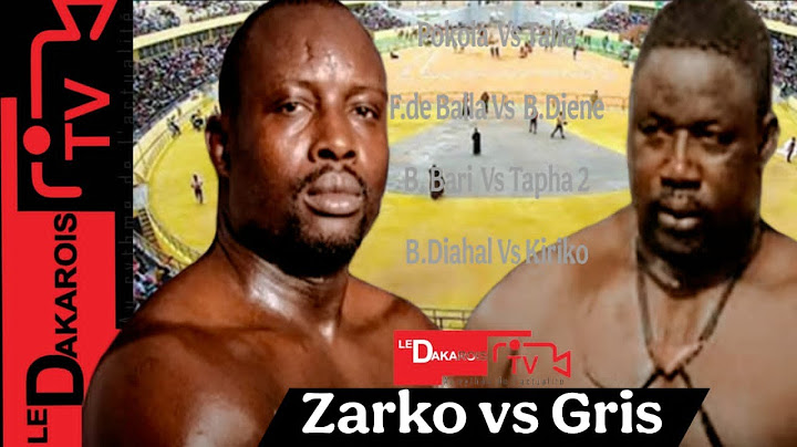 En direct Arène National Zarko vs gris bordeaux, Talfa vs Pokola Fils de Balla vs B Diène