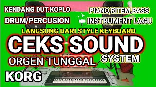 CEK SOUND SYSTEM ORGEN TUNGGAL KENDANG,DRUM,BASS,RITHEM DLL