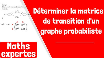 Comment déterminer la matrice de transition d