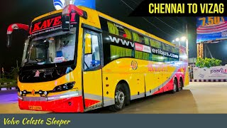 Chennai to Vizag bus journey 🔥 | KKaveri Volvo B11R Celeste bus journey | #Ash2travel screenshot 3