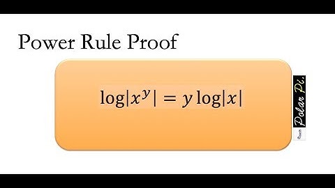 [Logarithms] - Proof of the Power Rule