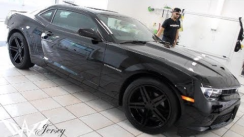FRESH BLACK ON BLACK 2015 CHEVY CAMARO RS TINTED BY WINNING WINDOW TINTS!