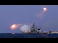 Syria: Russian warships hit IS-group and Al-Nusra Front targets, Moscow says