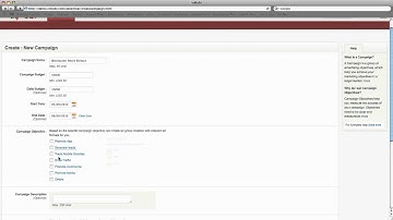 New InMobi Advertiser Interface - Creating New Campaigns